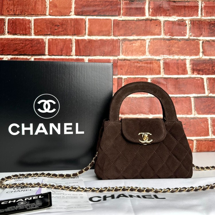 CHNL MİNİ SHOPPİNG SÜED ACI KAHVE